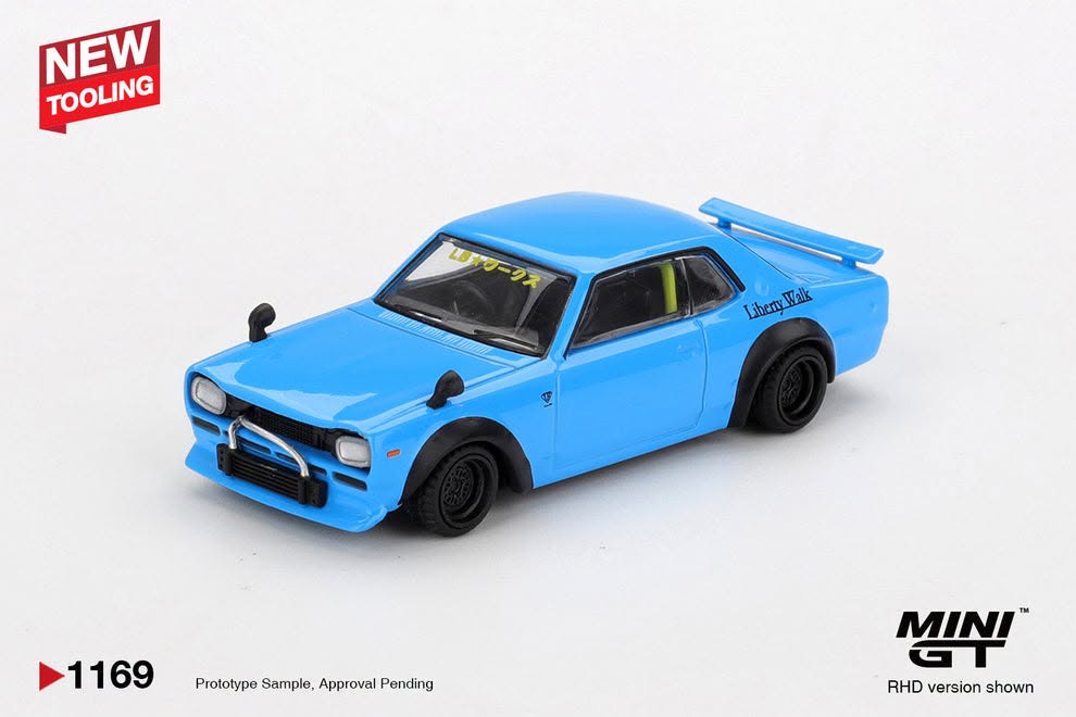 MINI GT #1169 1/64 Nissan LB★Works HAKOSUKA Baby Blue (RHD)