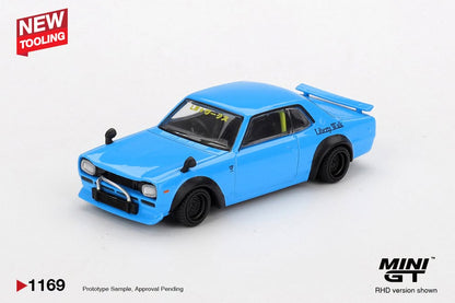 MINI GT #1169 1/64 Nissan LB★Works HAKOSUKA Baby Blue (RHD)