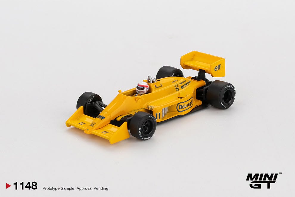 MINI GT #1148 1/64 Lotus 99T #11 Satoru Nakajima 1987 Monaco Grand Prix
