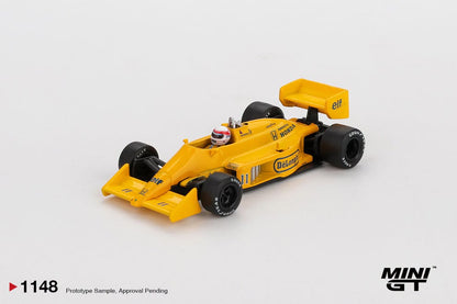 MINI GT #1148 1/64 Lotus 99T #11 Satoru Nakajima 1987 Monaco Grand Prix