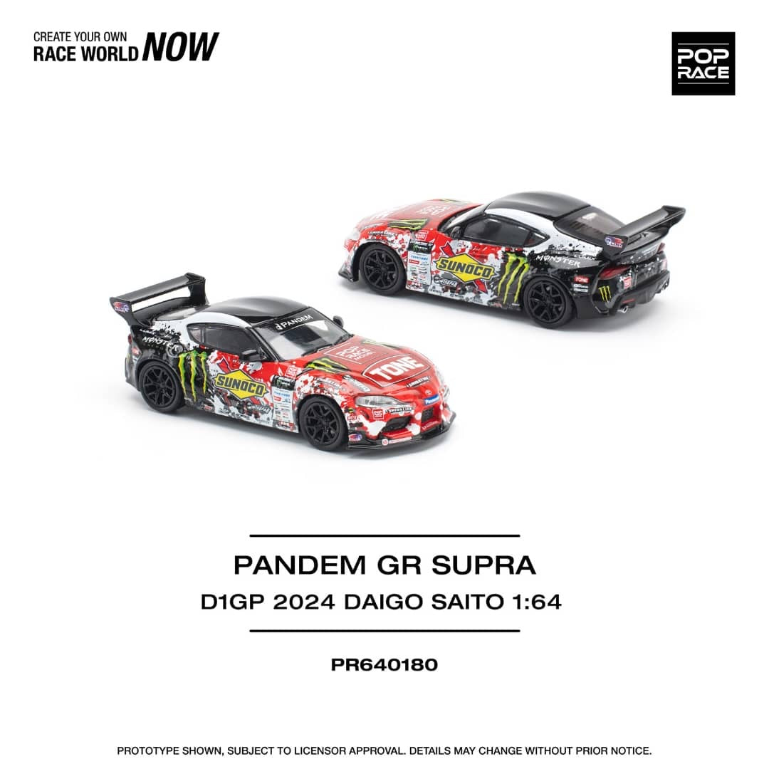 * PRE ORDER * POPRACE 1/64  PANDEM GR SUPRA D1GP 2024 DAIGO SAITO  PR640180