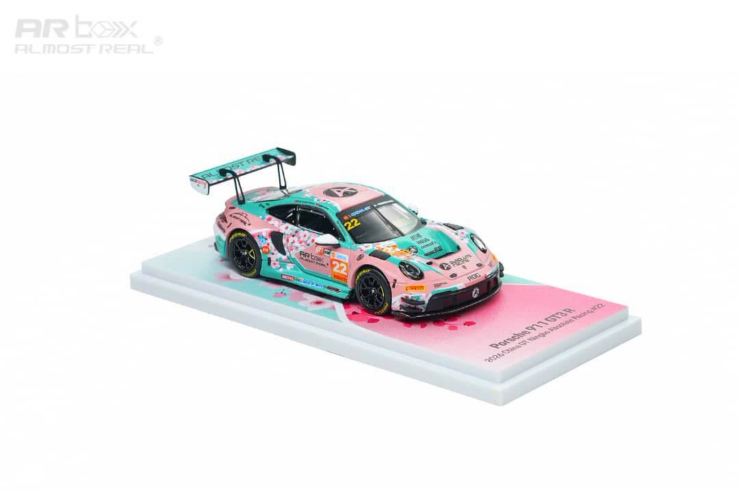 * PRE ORDER * AR Box 1/64 PORSCHE 992 GT3 R 2026 China GT Ningbo Absolute Racing 22# Pink Peach Blossom Livery