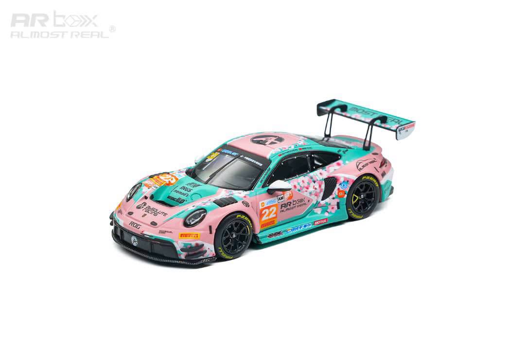 * PRE ORDER * AR Box 1/64 PORSCHE 992 GT3 R 2026 China GT Ningbo Absolute Racing 22# Pink Peach Blossom Livery