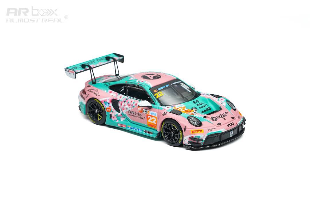 * PRE ORDER * AR Box 1/64 PORSCHE 992 GT3 R 2026 China GT Ningbo Absolute Racing 22# Pink Peach Blossom Livery
