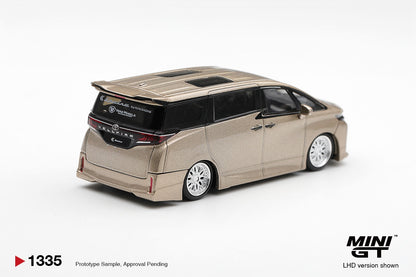 * PRE ORDER * MINI GT #1335 1/64 Toyota Vellfire 40 KUHL Gold Metallic (RHD)