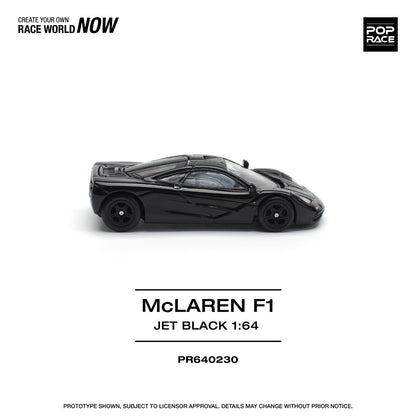 * PRE ORDER * POP RACE 1/64  McLAREN F1 - JET BLACK  PR640230