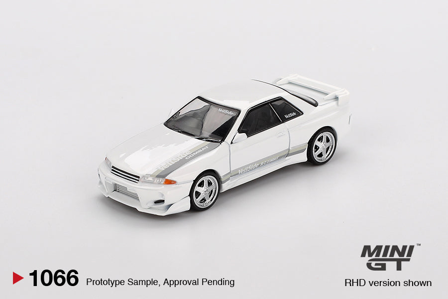 MINI GT #1066 1/64 Nissan Skyline GT-R (R32) VeilSide Combat C-I White (RHD) * BLISTER PACK *