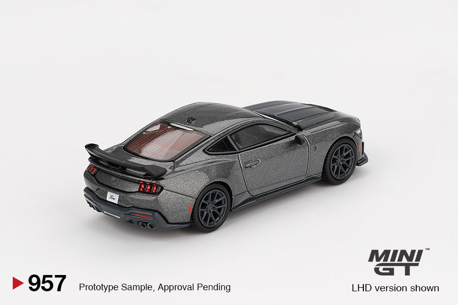MINI GT #957 1/64 Ford Mustang Dark Horse 2024 Carbonized Gray (RHD)