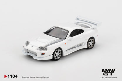 MINI GT #1104 1/64 Toyota Supra VeilSide Combat V-I White (RHD)