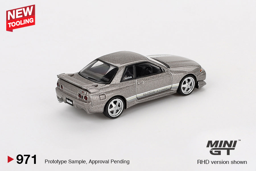 MINI GT #971 1/64 Nissan Skyline GT-R (R32) Veilside Combat C-I Veilside Combat Grey - BLISTER PACK