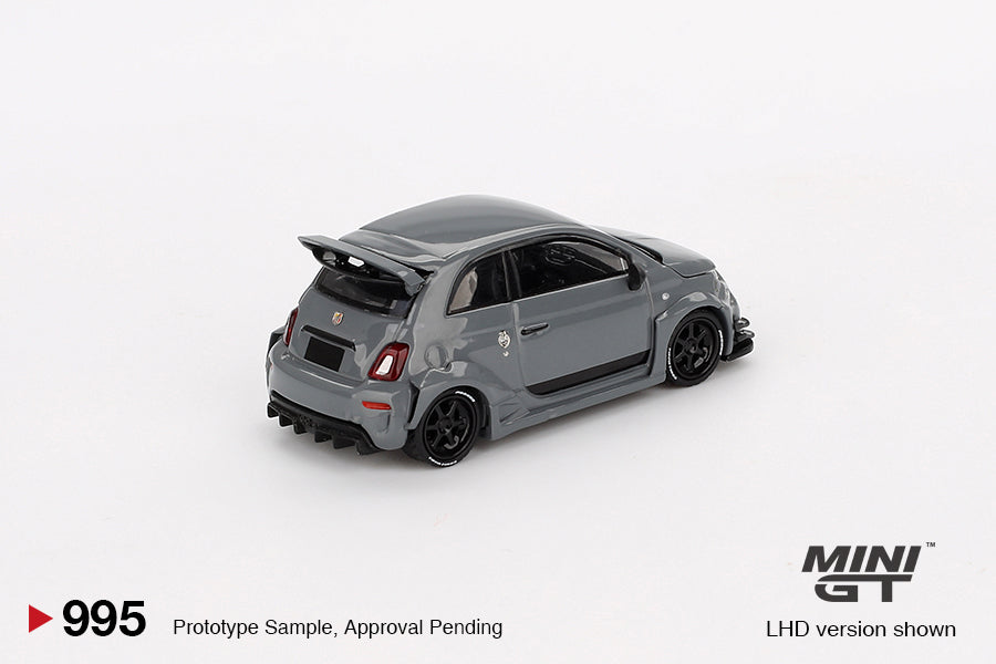 MINI GT #995 1/64 Abarth 595 LB-WORKS x Abas Works Grey (RHD)