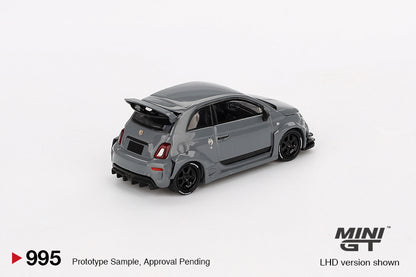 MINI GT #995 1/64 Abarth 595 LB-WORKS x Abas Works Grey (RHD)