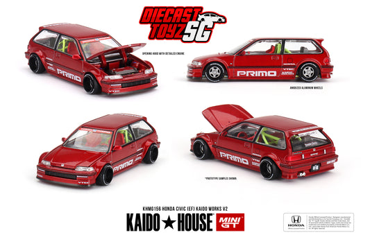 [ Kaido House x MINI GT ] HONDA CIVIC EF KANJO V2 KHMG156