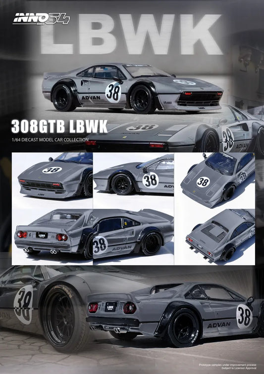 INNO 64 1/64 Ferrari LBWK 308 GREY