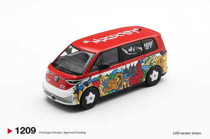 MINI GT #1209 1/64 Volkswagen ID. Buzz Mizu Design (RHD)