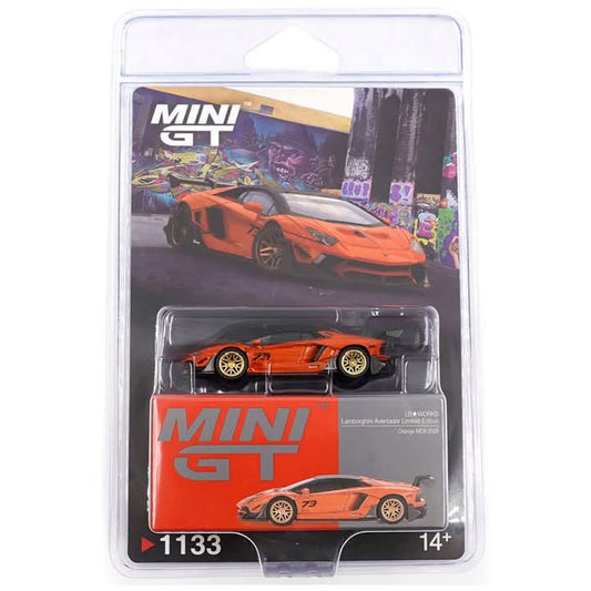 MINI GT #1135 1/64 LB★WORKS Lamborghini Aventador Limited Edition Orange MDX 2025 * BLISTER PACK *