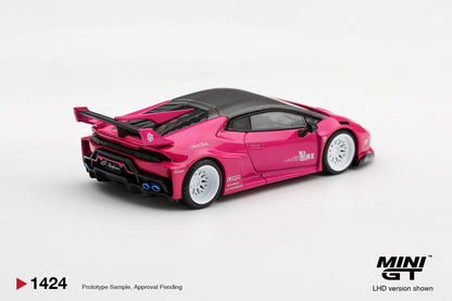 * PRE ORDER * MINI GT #1424 1/64 LB★WORKS Lamborghini Huracán GT Ruby Purple (LHD)