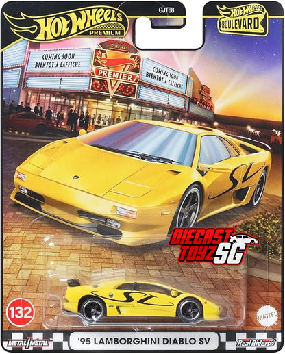 Hot Wheels JBL13 Boulevard '95 Lamborghini Diablo SV Yellow
