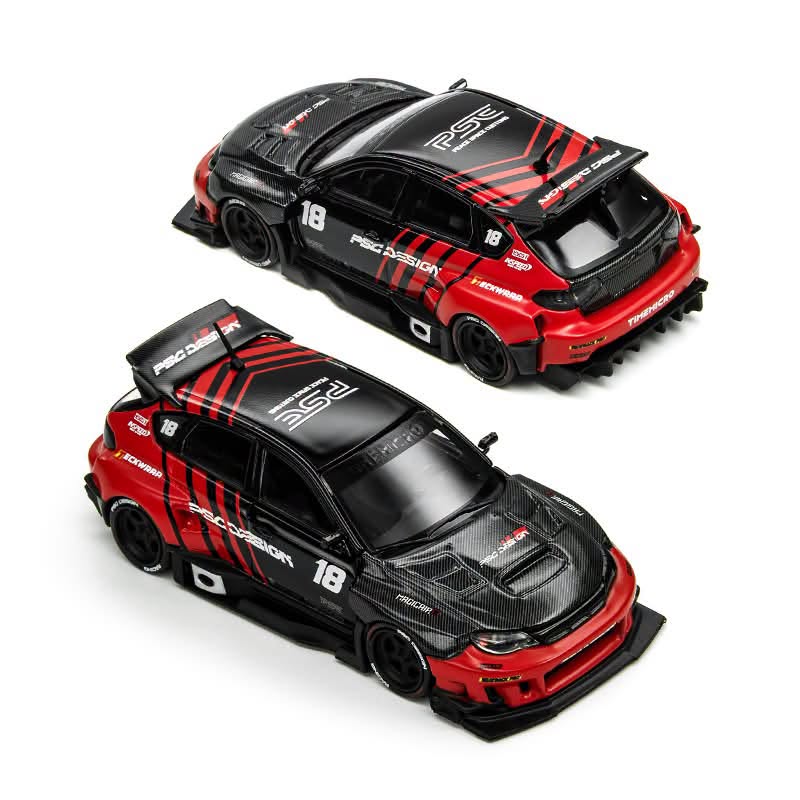 * PRE ORDER * TimeMicro × PSC DESIGN 1/64  Impreza "Raider"  Red Black