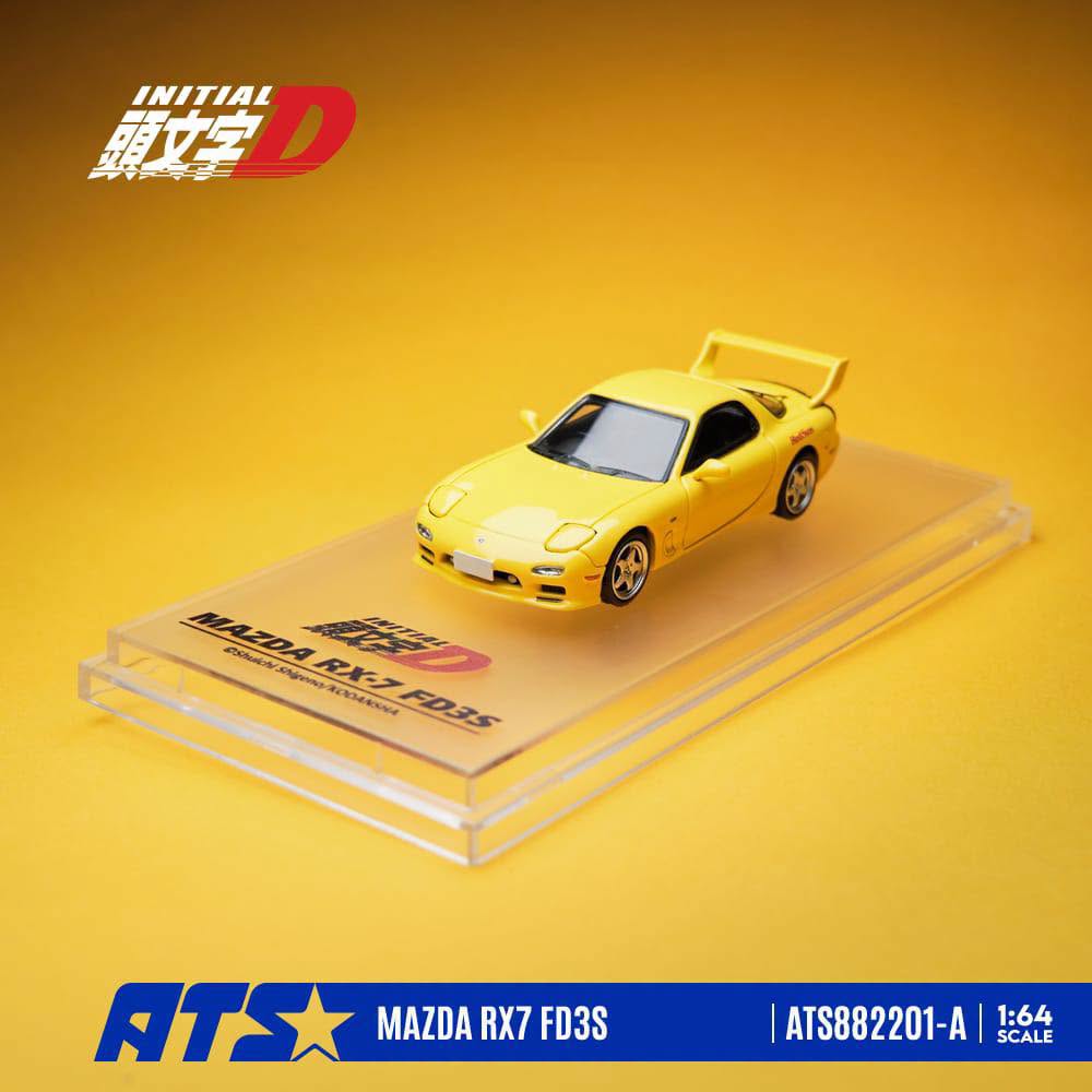 * PRE ORDER * ATS 1/64 Mazda RX-7 FD3S Ver.I Yellow ATS882201-A