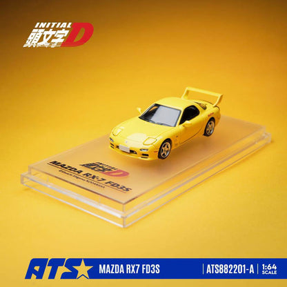 * PRE ORDER * ATS 1/64 Mazda RX-7 FD3S Ver.I Yellow ATS882201-A
