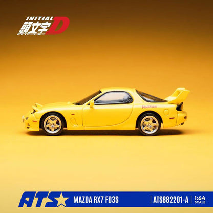 * PRE ORDER * ATS 1/64 Mazda RX-7 FD3S Ver.I Yellow ATS882201-A