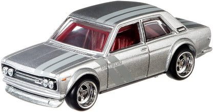 HOT WHEELS 1/64 CAR CULTURE JAPAN HISTORIC 2 - DATSUN BLUEBIRD 510 SILVER