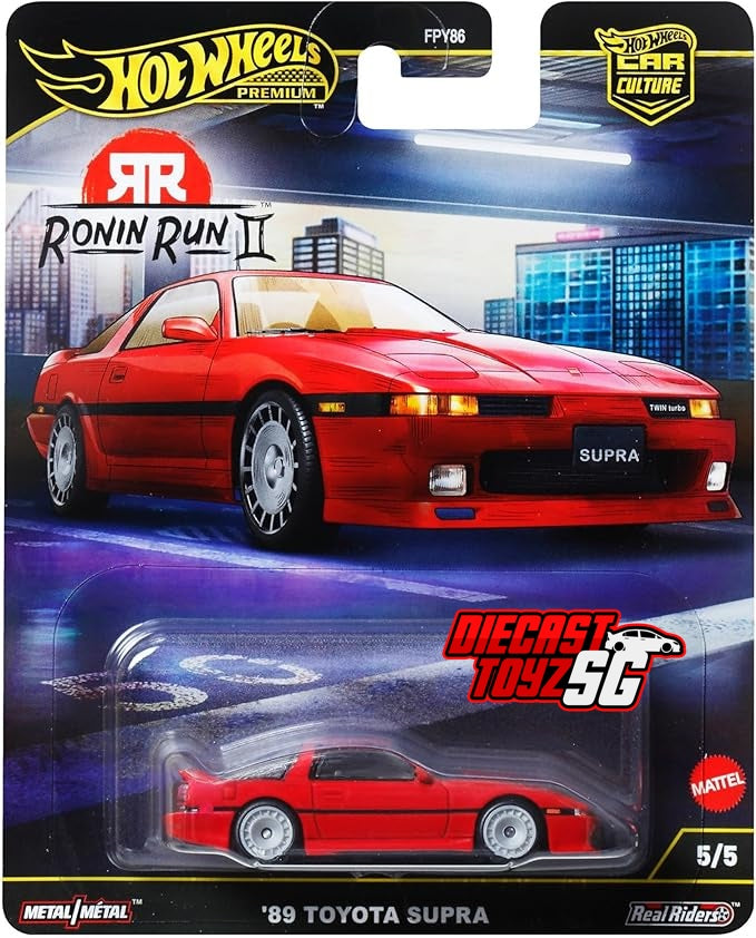 Hot Wheels Car Culture Ronin Run II '89 Toyota Supra Red