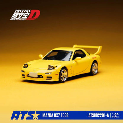 * PRE ORDER * ATS 1/64 Mazda RX-7 FD3S Ver.I Yellow ATS882201-A