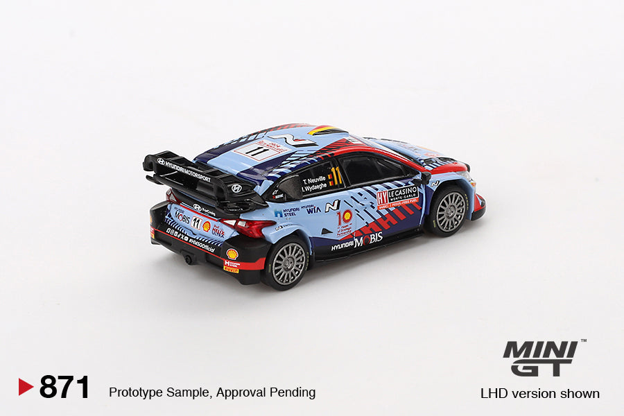 MINI GT #871 1/64 Hyundai i20 N Rally1 Hybrid #11 2024 Rallye Monte-Carlo Winner (LHD)