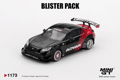 MINI GT #1173 1/64 Toyota GR86 LB★Nation Advan (RHD) * BLISTER PACK *