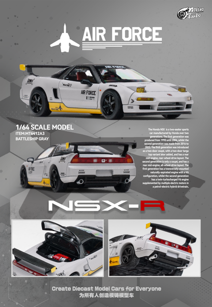* PRE ORDER * Micro Turbo 1/64 NSX-R NA1 AIR FORCE BATTLESHIP GRAY MT6412A3