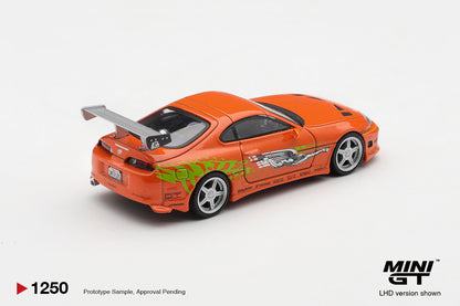 * PRE ORDER * MINI GT X FAST & FURIOUS #1250 Toyota Supra BOMEX " The Fast and the Furious" Brian O'Conner
