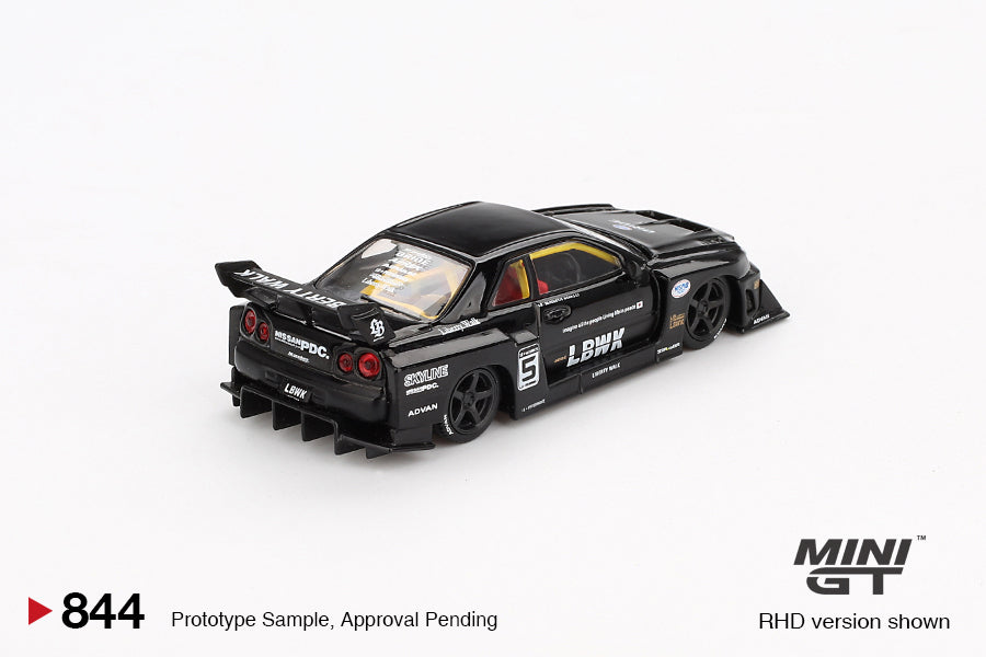 MINI GT #844 1/64 Nissan LB-ER34 Super Silhouette SKYLINE Black (RHD)