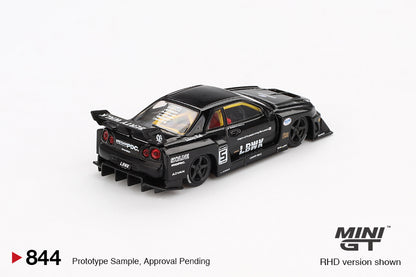 MINI GT #844 1/64 Nissan LB-ER34 Super Silhouette SKYLINE Black (RHD)