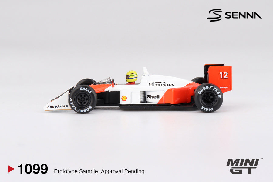 MINI GT #1099 1/64 McLaren MP4/4 #12 Ayrton Senna 1988 Japanese Grand Prix Winner * BLISTER PACK *