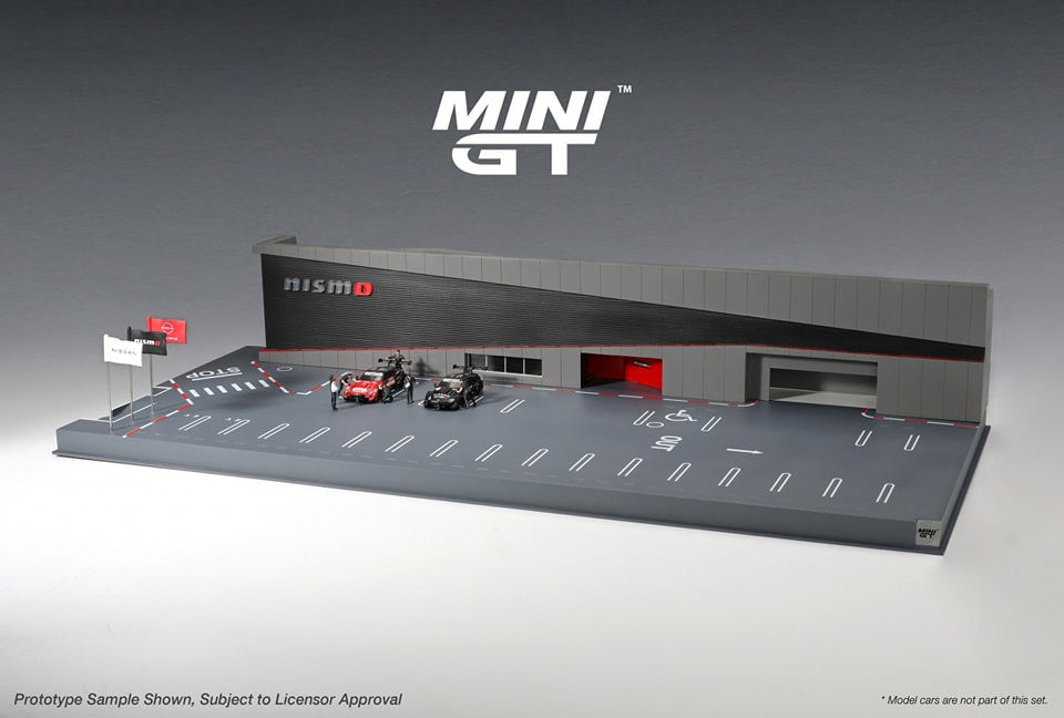 MINI GT EXCLUSIVE  "1/64 Diorama: NISSAN MOTORSPORTS & CUSTOMIZING CO.,LTD.  NISMO OPERATION