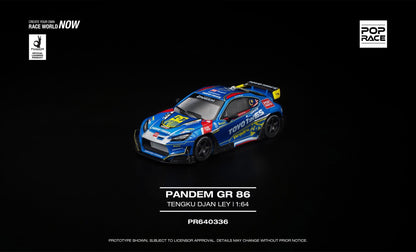 * PRE ORDER * POP RACE 1/64 PANDEM GR 86 TENGKU DJAN LEY PR640336