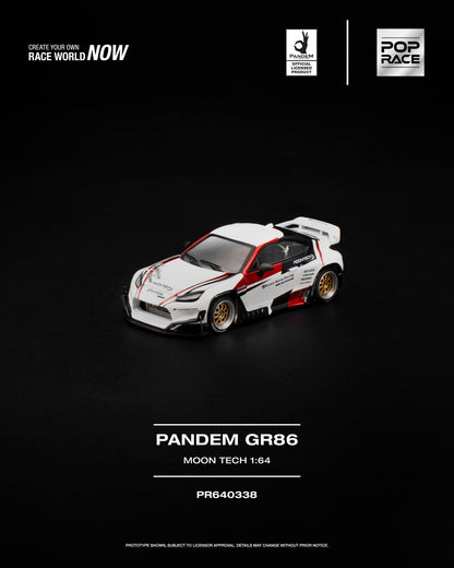 * PRE ORDER * POP RACE 1/64 PANDEM GR 86 MOONTECH PR640338