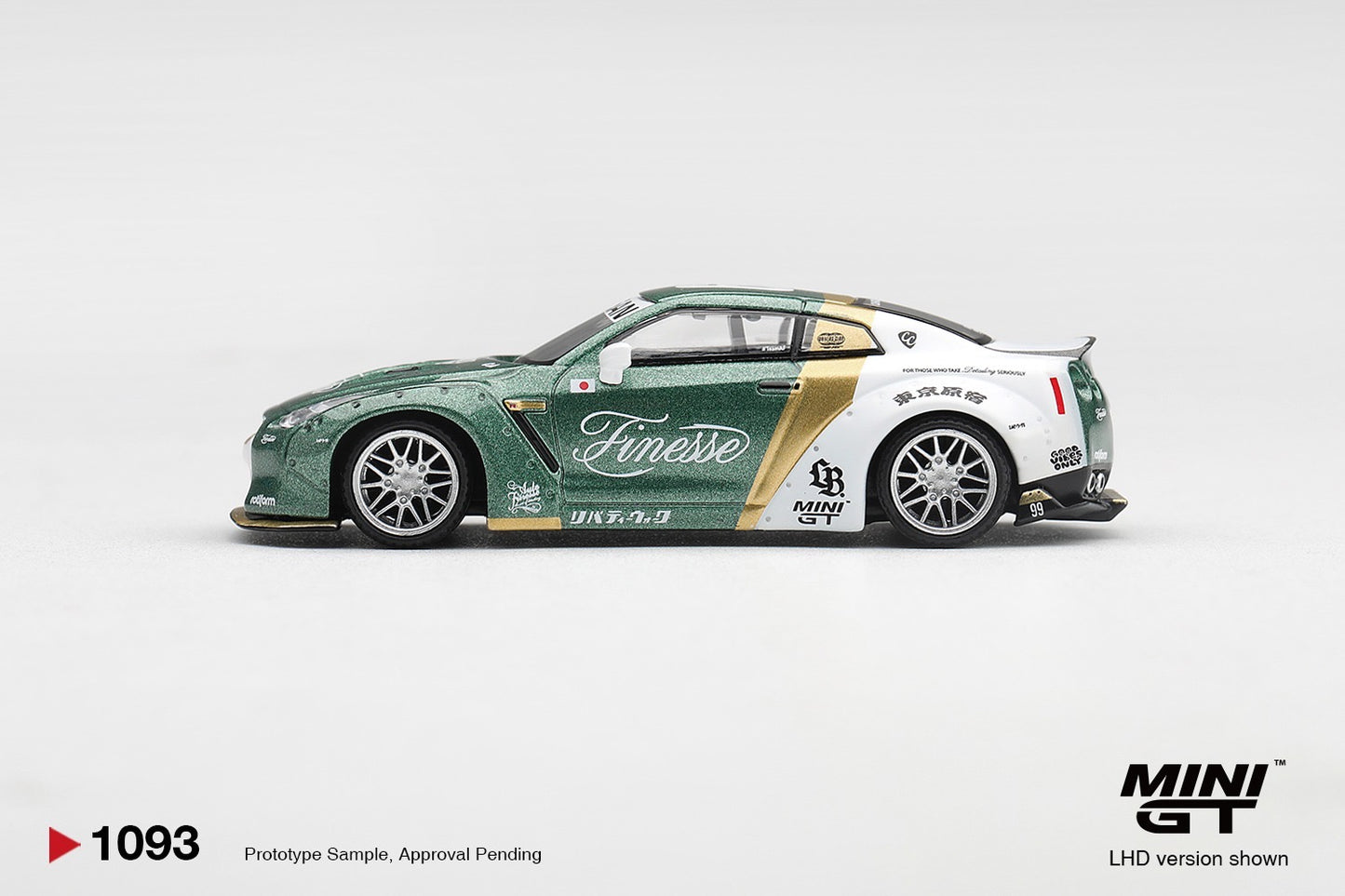 * PRE ORDER * MINI GT #1093 1/64 Nissan GT-R (R35) LB★ WORKS Type 1, Custom Ducktail Auto Finesse