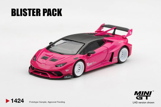 * PRE ORDER * MINI GT #1424 1/64 LB★WORKS Lamborghini Huracán GT Ruby Purple (LHD) * BLISTER PACK *