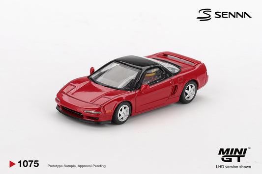 MINI GT #1075 1/64 Honda NS-X Prototype Midship Sports w/ figure 1989 Ayrton Senna (LHD)