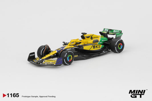 MINI GT #1165 1/64 McLaren MCL38 #81 Oscar Piastri 2024 F1 Monaco GP 2nd Place