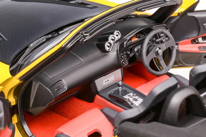 MOTORHELIX 1/18 Honda S2000 (AP2) MUGEN New Indy Yellow Pearl M85122