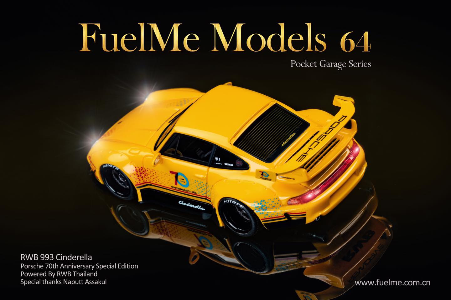 Fuel Me 1/64 RWB 911 (993) CINDERELLA THAILAND EXCLUSIVE