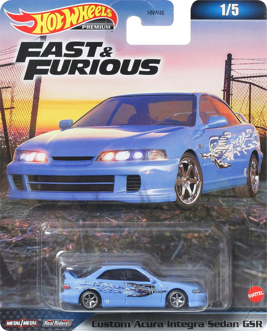 HOT WHEELS 1/64 HNW46 Custom Acura Integra Sedan GSR Fast & Furious