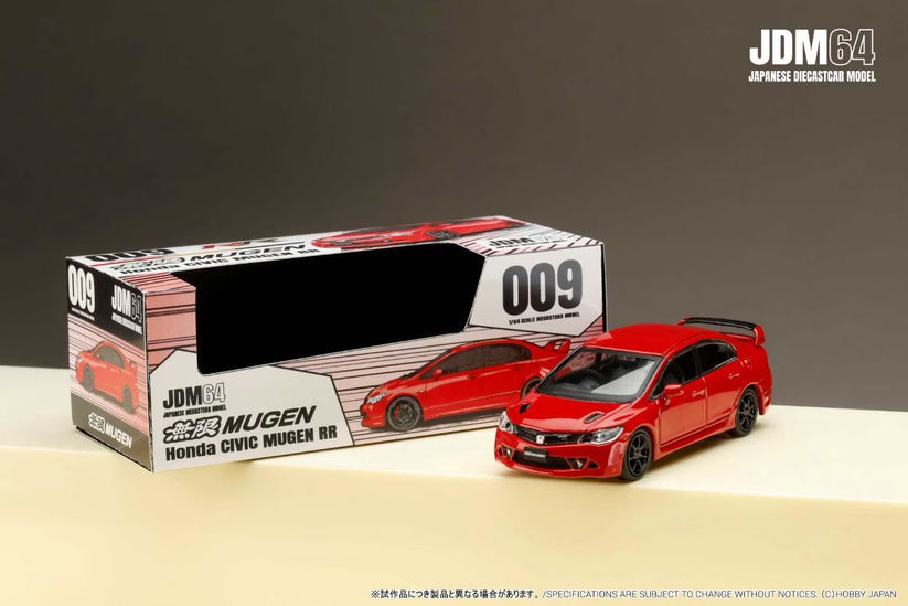 HOBBY JAPAN 1/64 HONDA CIVIC TYPE R (FD2) MUGEN RR - MILANO RED