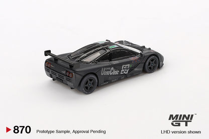 Mini GT #870 1/64 McLaren F1 GTR #59 1995 Le Mans 24Hr Winner Post-Race Weathered - BLISTER PACK
