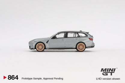 MINI GT #864 1/64 BMW M3 Competition Touring Brooklyn Grey (RHD)