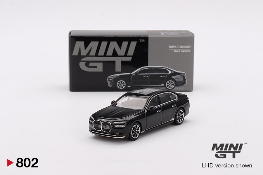 MINI GT #802 1/64 BMW i7 xDrive60 Black Sapphire (RHD)